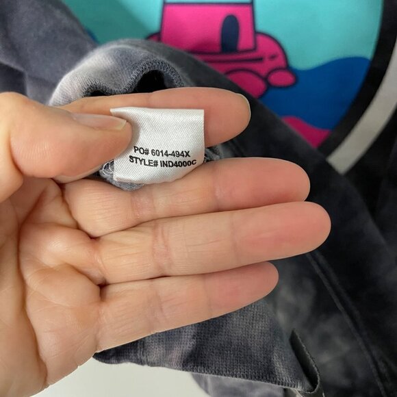 Pink Dolphin Mens Hoodie Size Small Multicolor Tie Dye Lighthouse Legendary - Picture 8 of 13